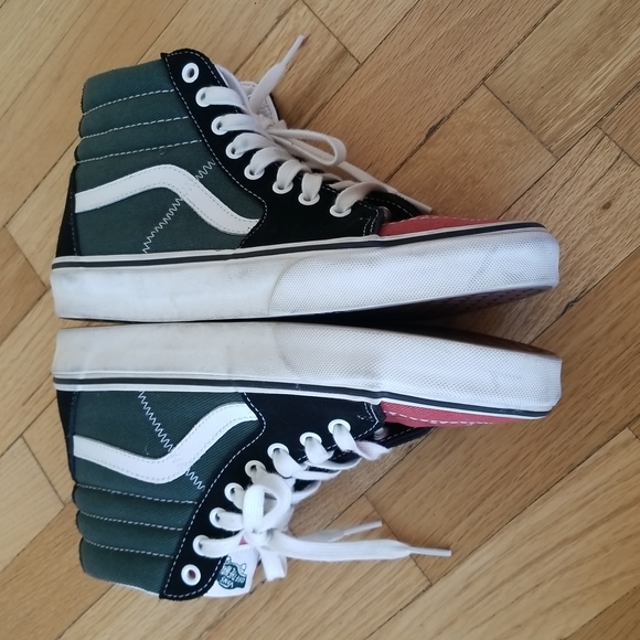 Vans Sk8-Hi Varsity Multi Suede Canvas Blanc De Blanc Leather 41 - Picture 6 of 10